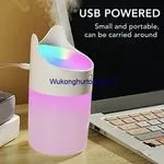 Przenośny dyfuzor z LED kolorowy, zasilany USB, biały