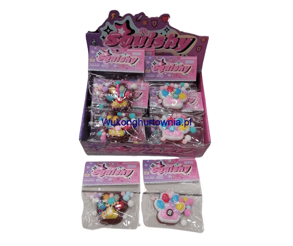Zabawka Squishy Gniotki Łapki z kolorowymi kuleczkami 20 szt.