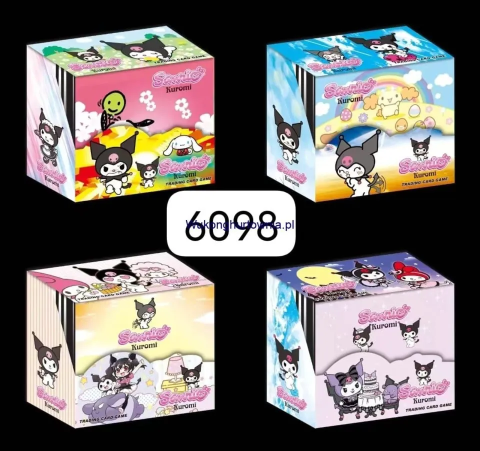 Karty Kuromi Sanrio Trading Card Game - Kolekcjonerskie 6 szt.
