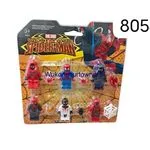 Zestaw 6 mini figurek Spider-Man klocki styl LEGO PK15567