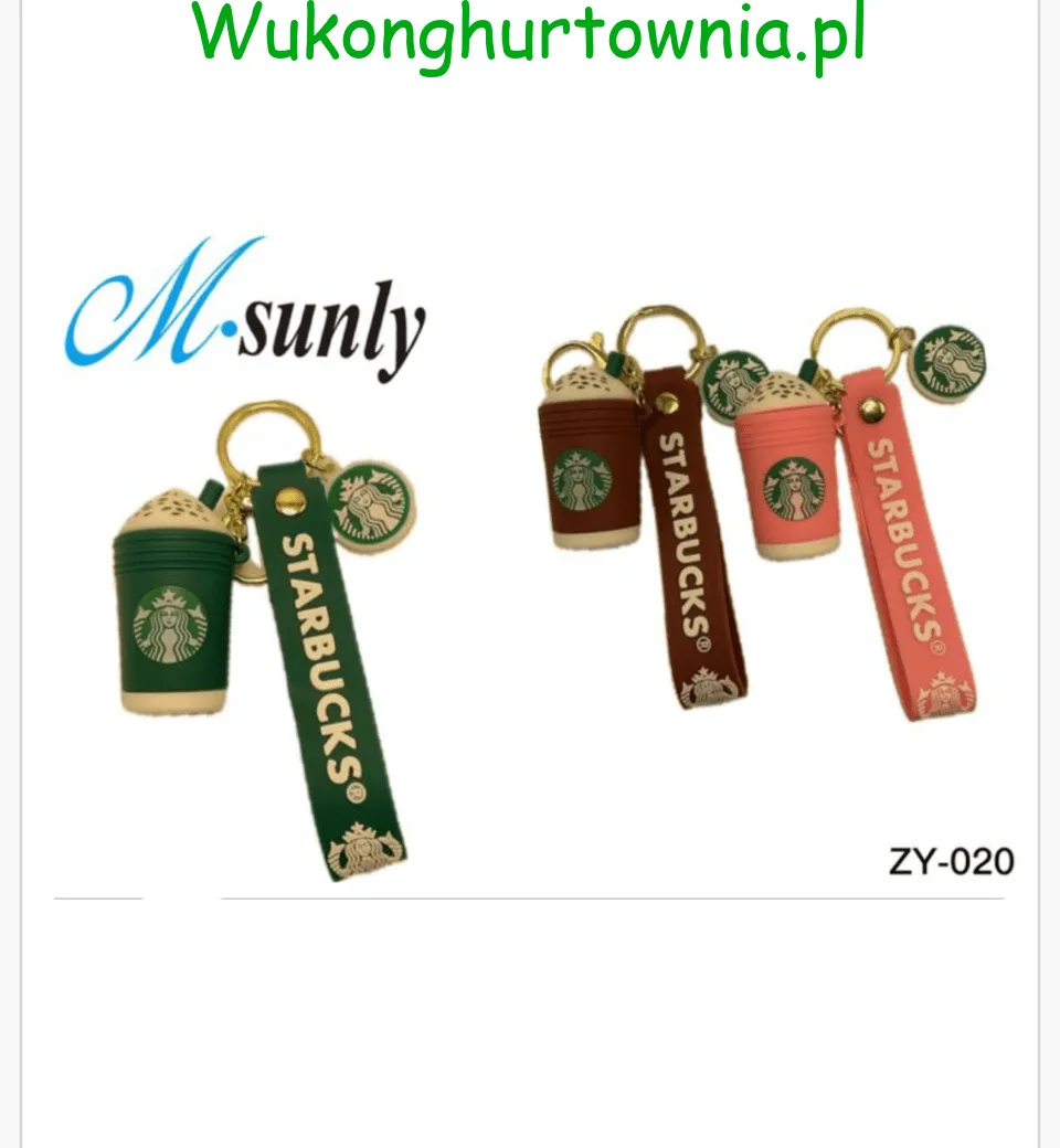 Brelok Kubek Kawy Starbucks Mix Kolorów 12szt ZY-020