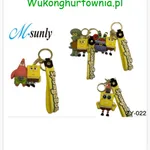 Brelok Gumowy SpongeBob i Przyjaciele z Paskiem, 12 szt, ZY-022