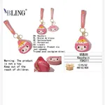 Brelok Silikonowa Mini Portmonetka BLING Różowa 12szt
