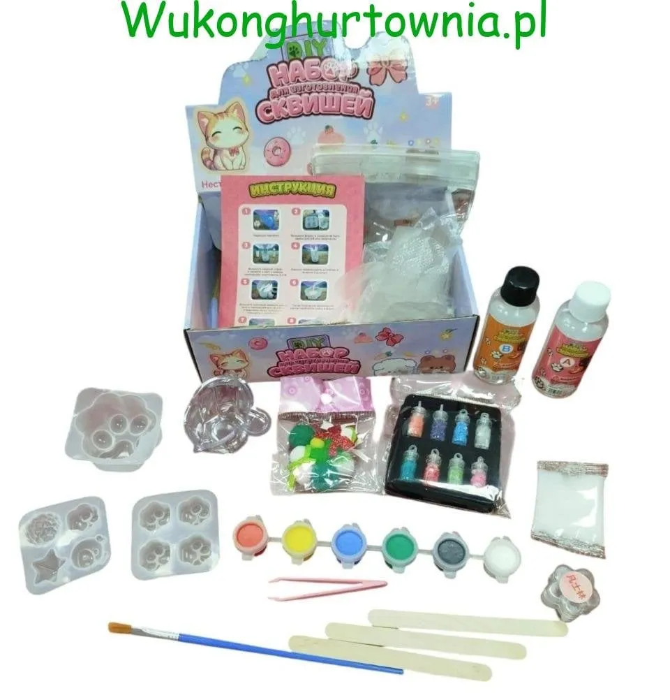 Zestaw Zabawka Malowanie DIY - Tworzenie Squishy, 6 szt