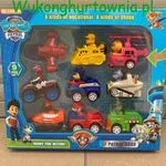Zabawka Paw Patrol 9PCS - Zestaw 9 Pojazdów Ratunkowych