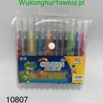 Długopisy żelowe Colores 12 kolorów H&C w etui z zatrzaskiem