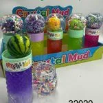 Zabawki Slime Crystal Mud z owocami i kuleczkami, 12 szt.