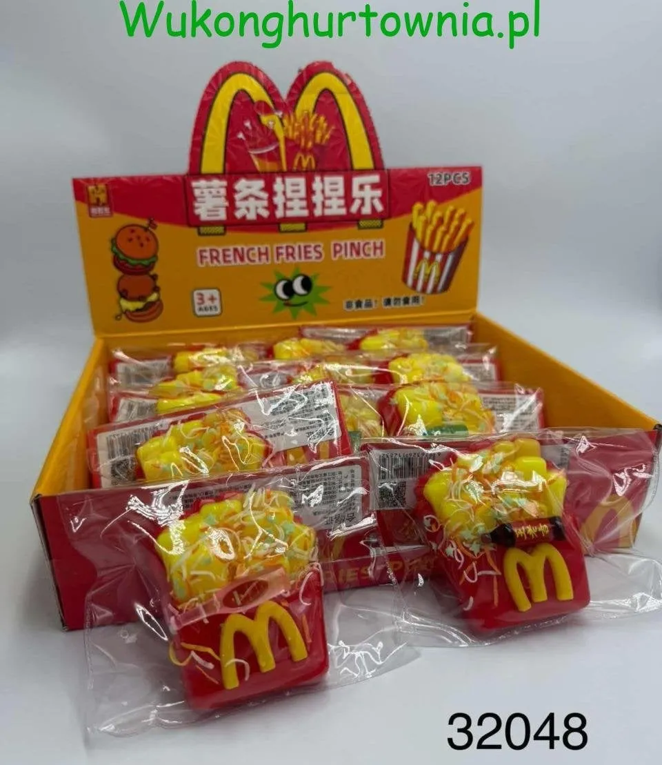 Zabawka Gniotek Frytki Squeeze French Fries Pinch 12 szt.