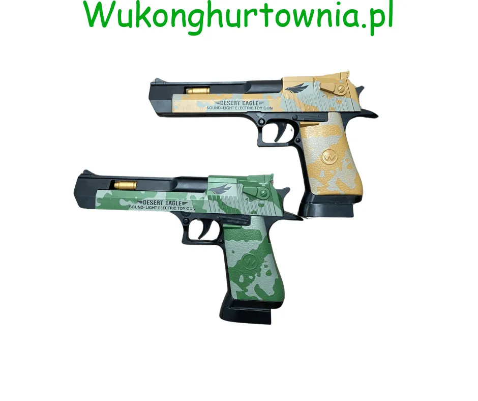 Pistolety dla Dzieci Desert Eagle Dźwięk Światło Mix 12szt