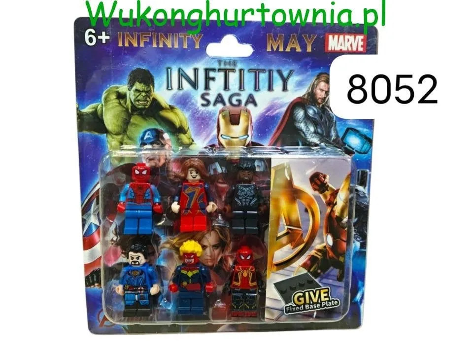 Figurki Avengers Infinity Saga 6PCS z Podstawkami 6+