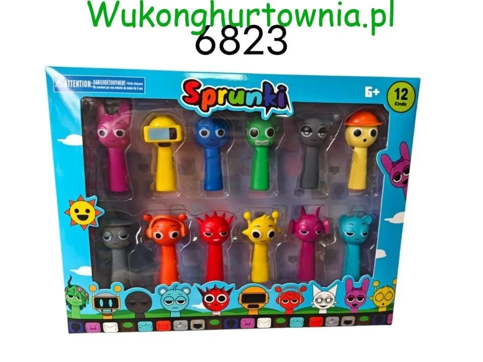 Figurki kolekcjonerskie Sprunki 12PCS - zestaw 12 szt.
