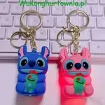 Brelok Gumowy Stitch i Angel z Karabińczykiem 12 szt