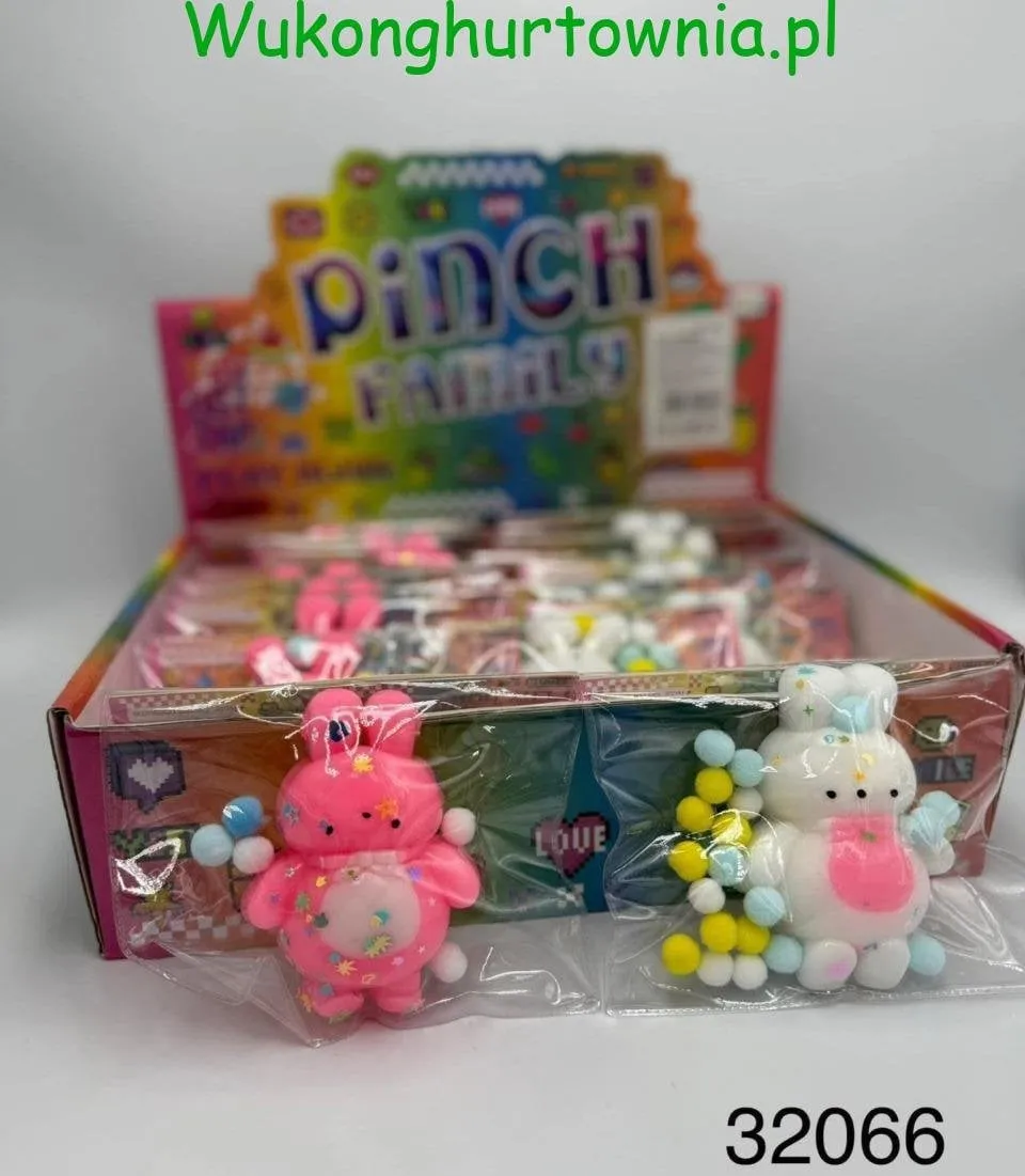 Zabawka Squeeze Pinch Family Gniotek Królik 16 szt.