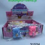 Zabawka Squeeze Toys Gniotek Miś z Butelką 16 szt.