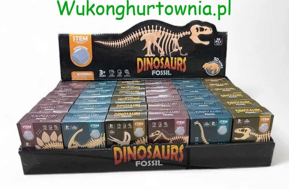 Zabawka Dinosaurs Fossil - Zestaw Wykopaliska Dinozaur 3D STEM 36szt