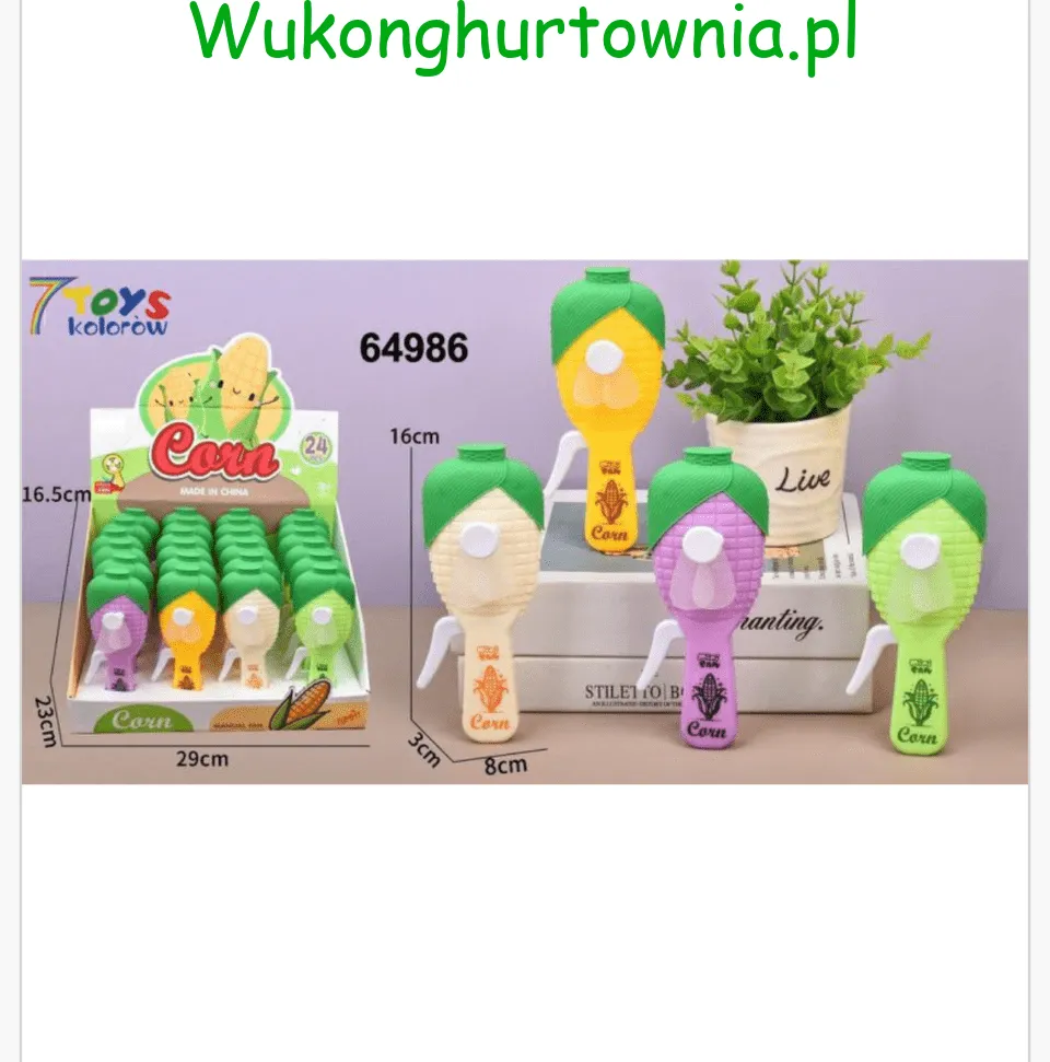 Mini Wiatrak Ręczny Kukurydza 16cm Manualny - 24 szt.