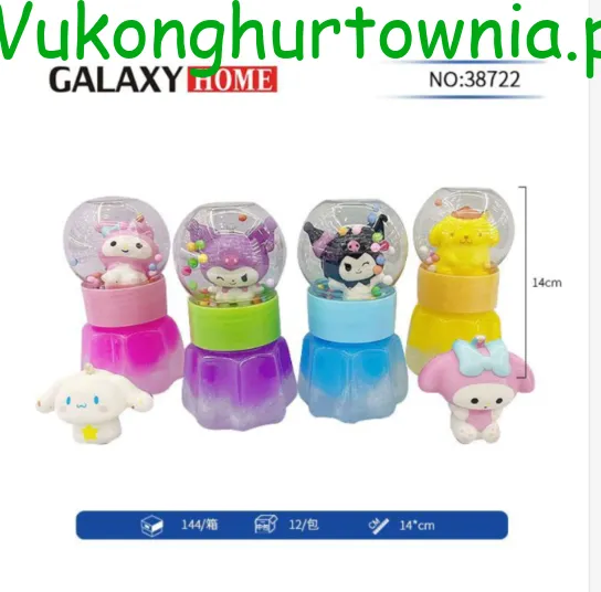 Zabawka Magic Slime Sanrio 14cm z figurką, 12 szt