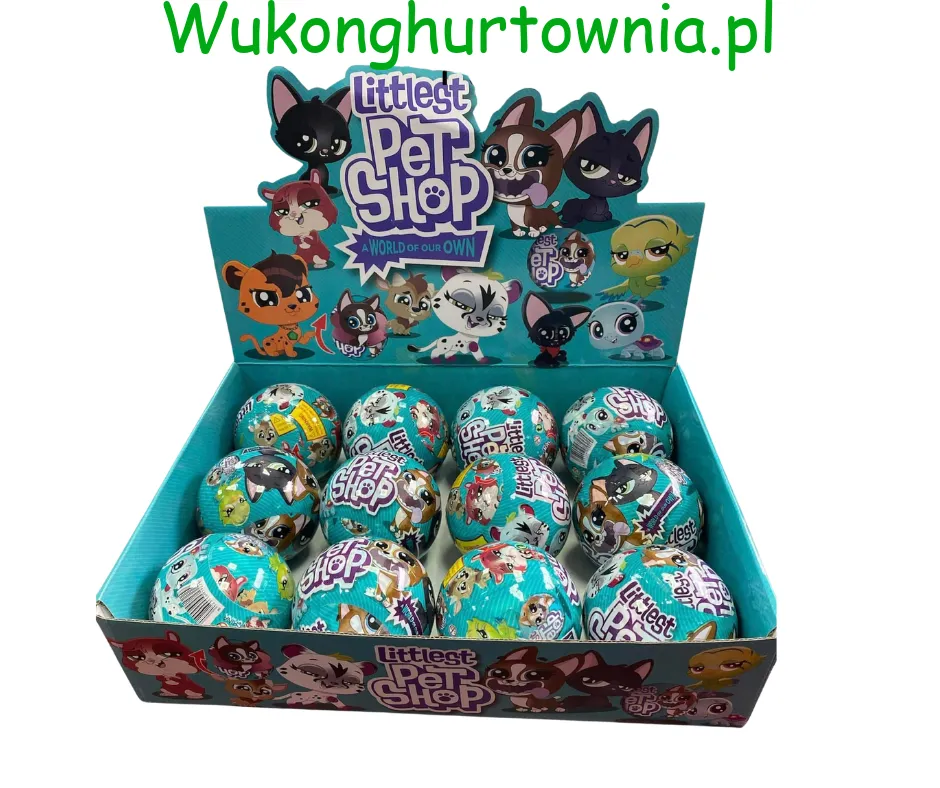 Zabawka Littlest Pet Shop Kula Niespodzianka, Display 12 szt.