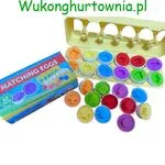 Zabawka Edukacyjna Matching Eggs 12 szt - Sorter Kształtów