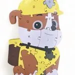 Zabawka Drewniana Puzzle Paw Patrol Rubble Alfabet