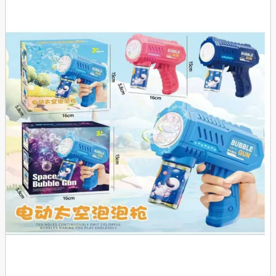 Maszyna do Baniek Pistolet Space Bubble Gun 16x15cm Mix 6szt