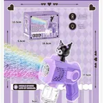 Pistolet do Baniek 17,5cm 8 Otworów Fioletowy z Światłem