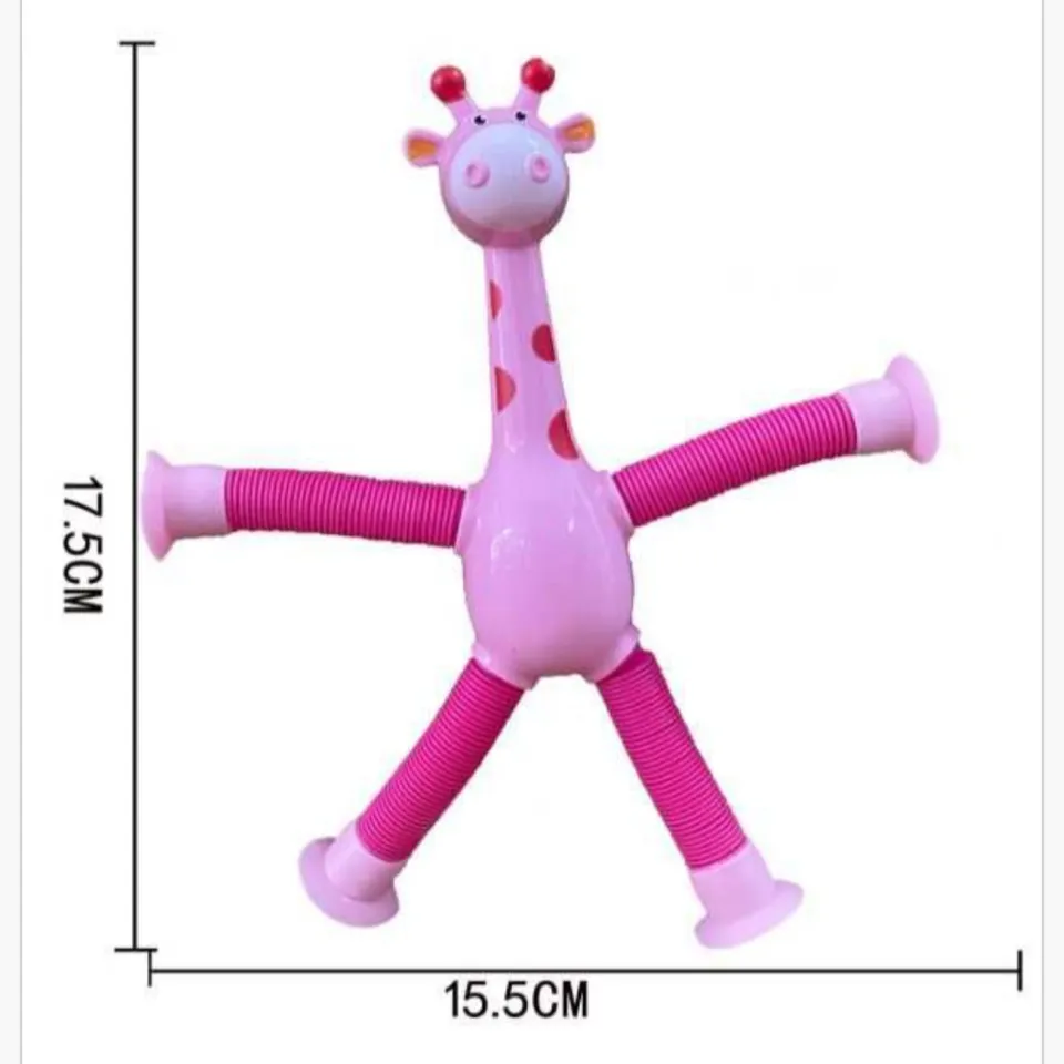 Zabawka Antystresowa Żyrafa Pop Tube z Przyssawkami 17,5cm