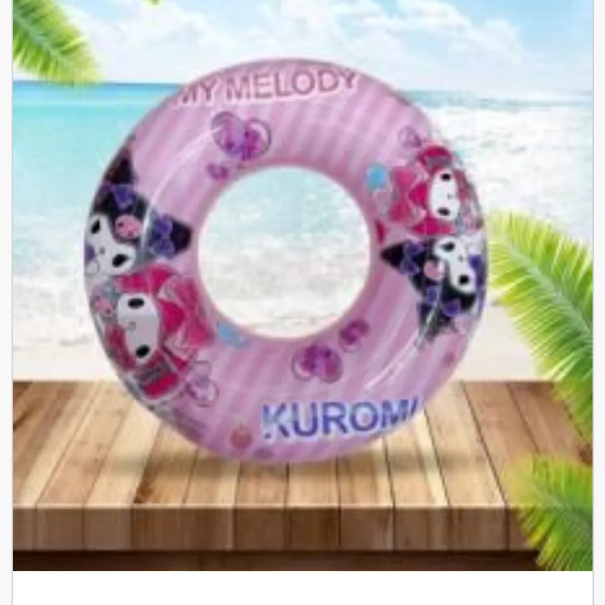 Koło do pływania 70cm My Melody i Kuromi różowe