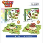 Zestaw Rail Car Puzzle 5PCS Dinozaur Tor Układanka NO-33025