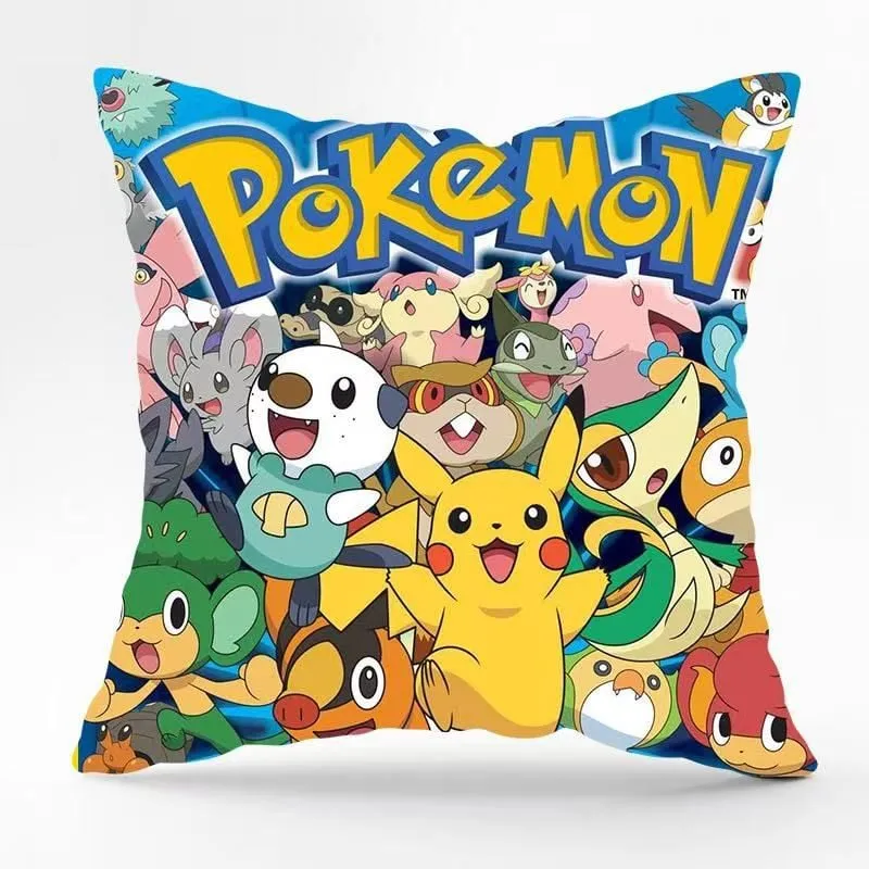 Poduszka dekoracyjna Pokemon 45x45cm Pikachu i przyjaciele