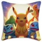 Poduszka dekoracyjna 45x45cm Pikachu Bulbasaur Charmander