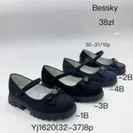 Półbuty Dziecięce Bessky YJ1620 Rozmiary 32-37 z Kokardką