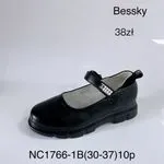Półbuty dziecięce Bessky NC1766-1B czarne, rozmiary