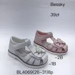 Sandały dziecięce Bessky BL4069 rozmiar 26-31, rzep, kokarda 8szt
