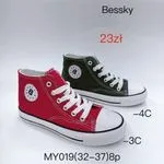 TRAMPKI DZIECIĘCE Bessky Wysokie Rozmiary 32-37 Mix Kolorów