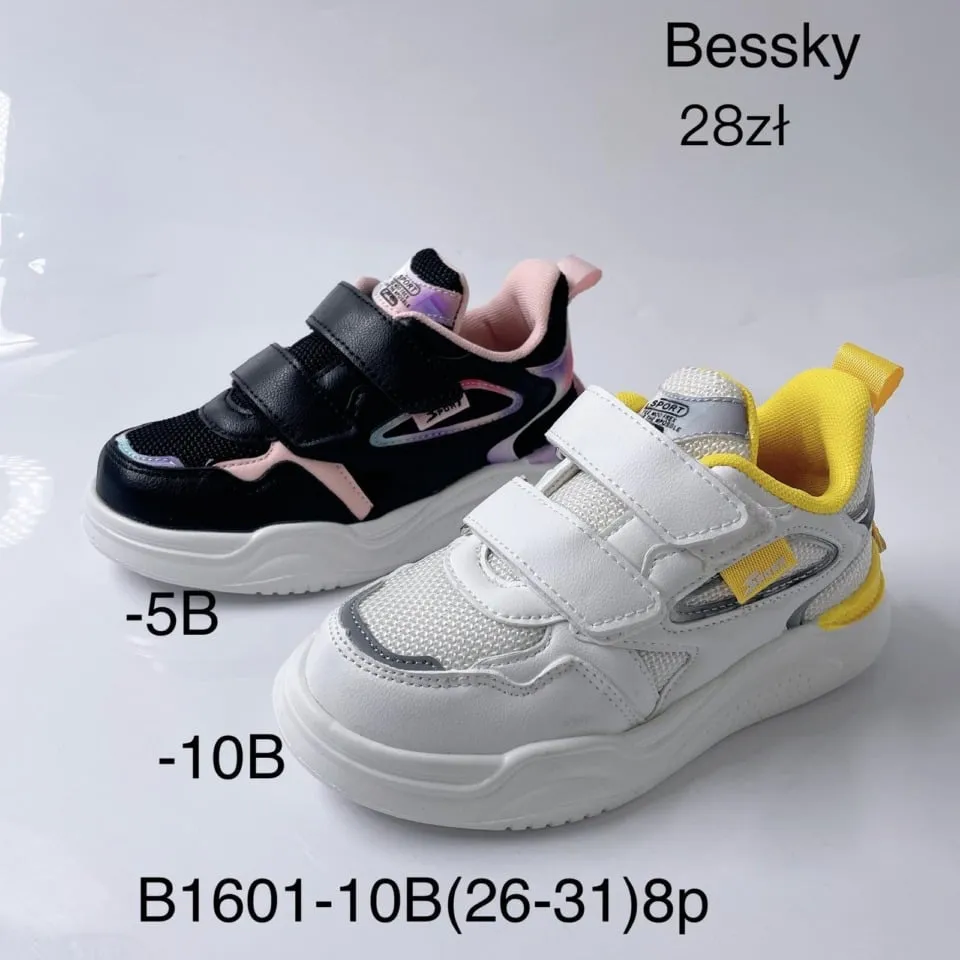 TRAMPKI DZIECIĘCE Bessky B1601 rozmiary 26-31 sportowe na rzepy