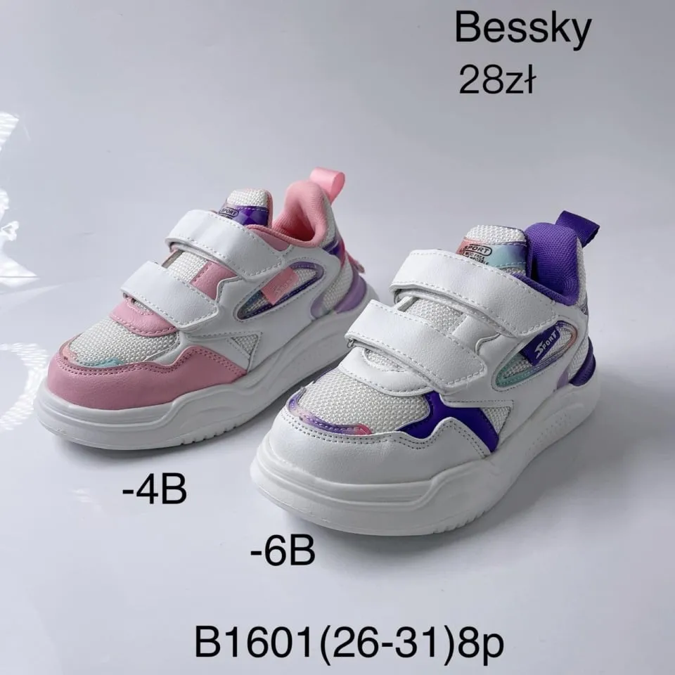 Trampki dziecięce Bessky sportowe na rzepy, rozmiary
