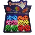 Piłka Bouncy Ball - Kauczukowa z Wgłębieniami 12 szt. Wielobarwne