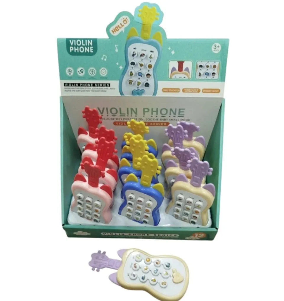 Zabawka Violin Phone - Interaktywny Telefon Skrzypce, Mix Kolorów