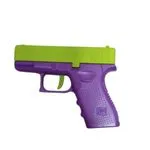 Zabawka Mini Pistolety Fioletowo-Zielone 12 szt PK16458