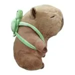 Maskotka Pluszowa Kapibara 17CM z Plecakiem Żółwiem
