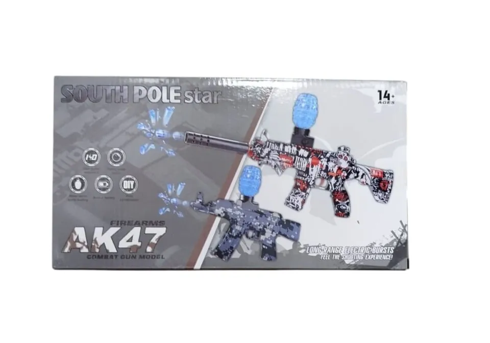 Pistolety na Kulki Żelowe AK47 South Pole Star, Automat 6 szt.