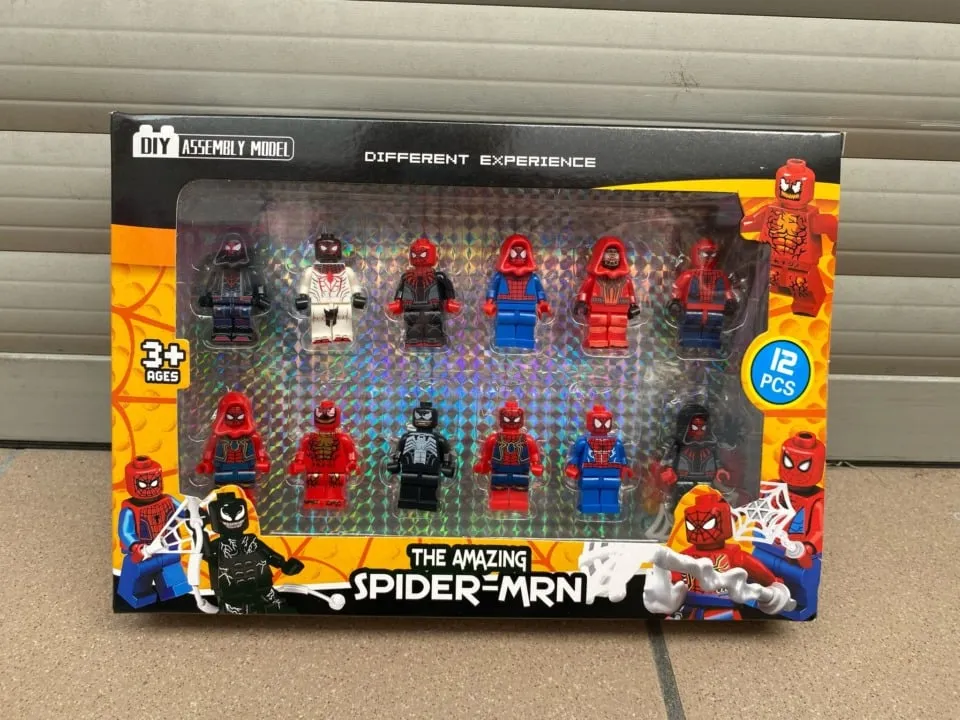 Zestaw 12 Figurek Spider-Man DIY do składania