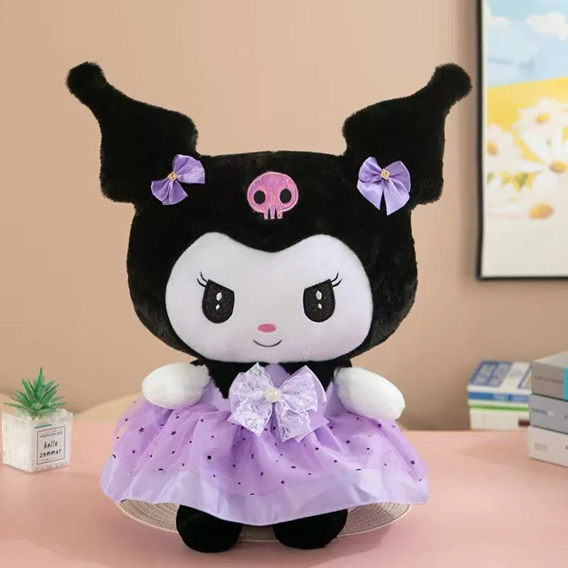 Maskotka Pluszowa Kuromi Fioletowa Sukienka 45cm