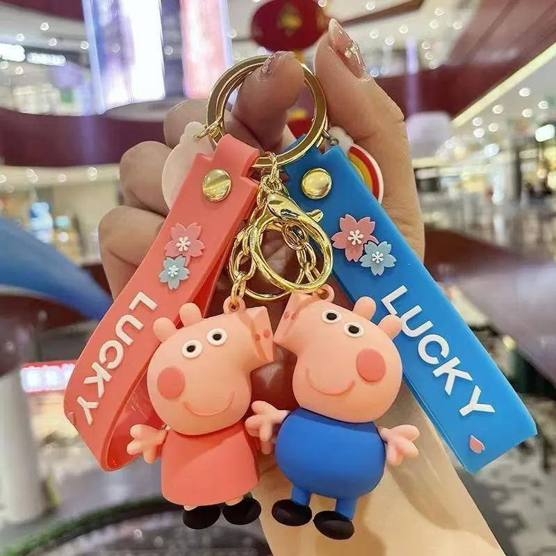 Brelok do Kluczy Świnka Peppa Pig Lucky Silikon 50 szt