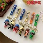 Brelok Miraculous Ladybug 3D Figurki z Paskiem Dzwonkiem 50 szt