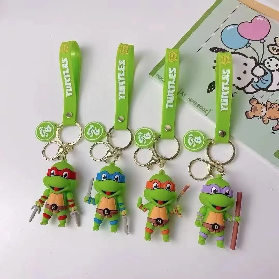 Brelok do Kluczy Wojownicze Żółwie Ninja Turtles 3D Mix 50szt