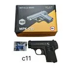 Pistolet Metalowy C11 Imitacja Broni MPK-C11 na Kulki 14+
