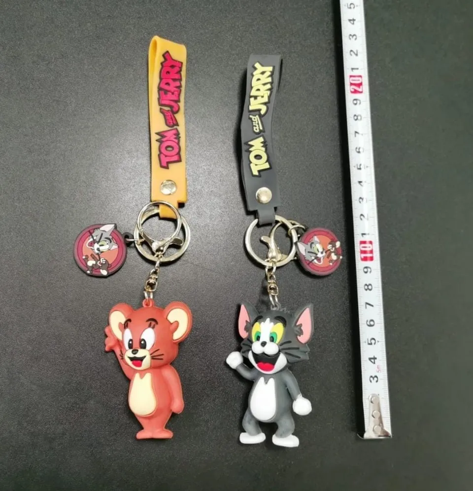 Brelok Tom i Jerry 3D z Paskiem Silikonowym 24 szt.