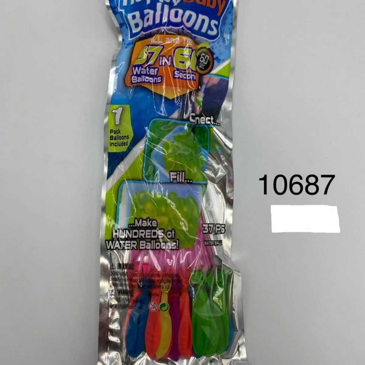 Balony Wodne Samozamykające Happy Baby 37 szt. Szybkie Napełnianie